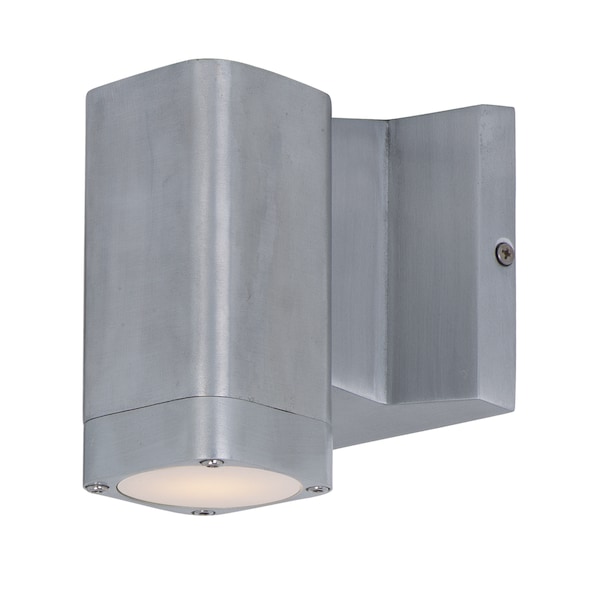 Maxim Lightray LED 1-Light 4" Wide Brushed Aluminum Outdoor Wall Sconce 86108AL